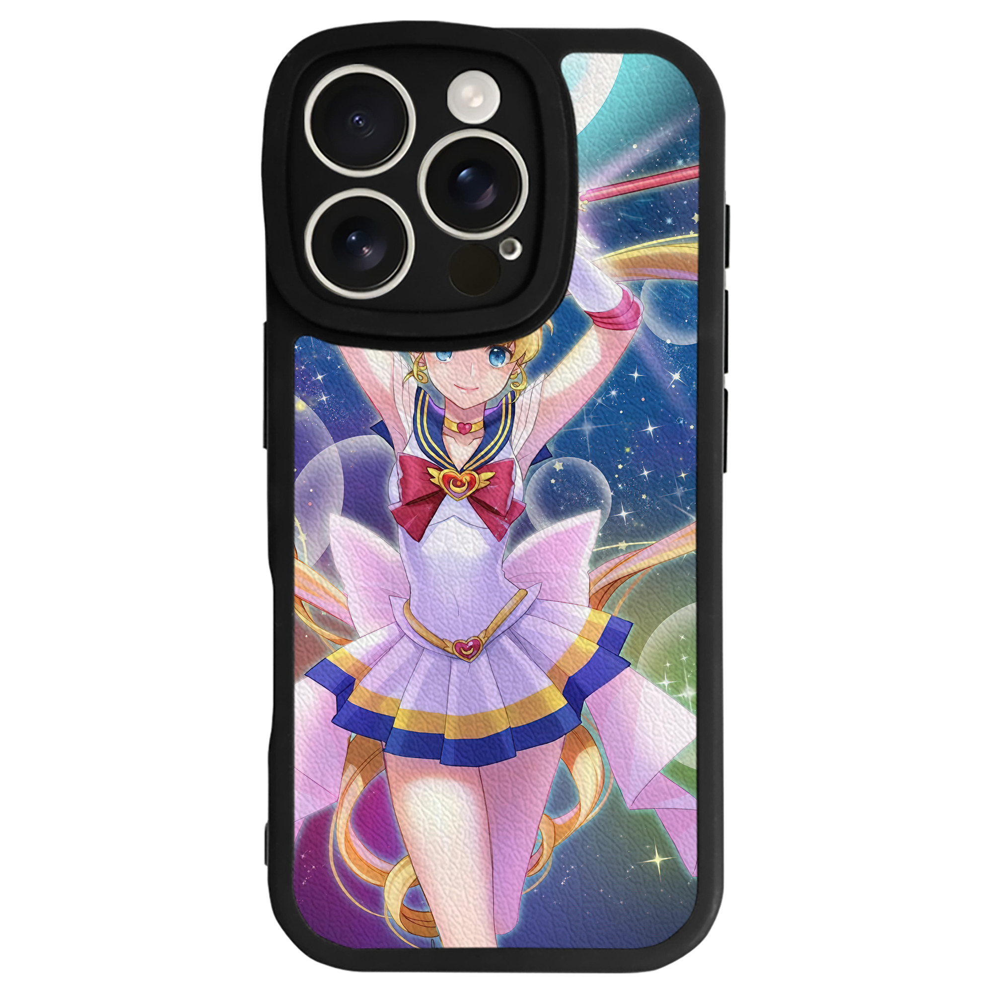 （画像用） 美少女戦士セーラームーン Sailor Moon 【iPhone 16シリーズ対応】シリコンスマホケース（レザー調） 材質：シリコン